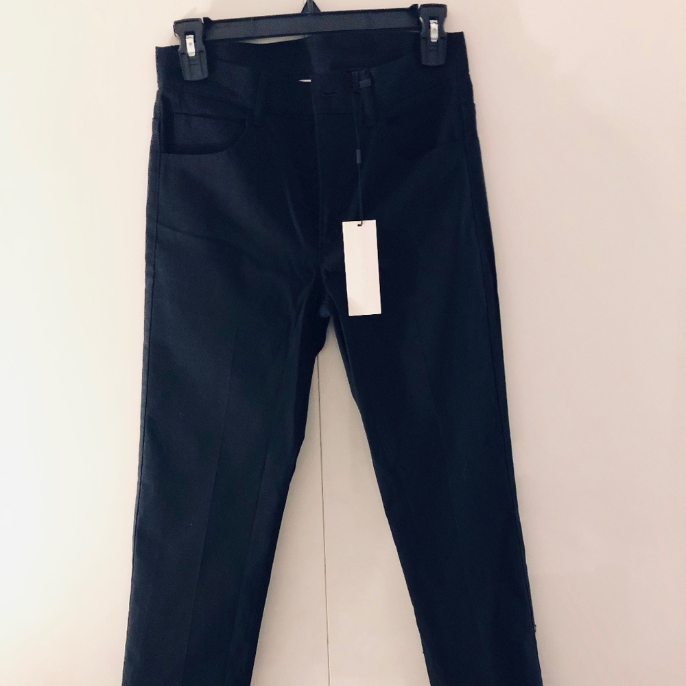 HELMUT LANG Black Creased Jean Size 4